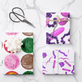 Bakterielle Teller und Gramstadien Geschenkpapier Set