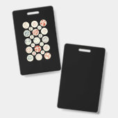 Bakterien aus der Mikrobiologie winzig Ausweis (Vorder- & Rückseite)