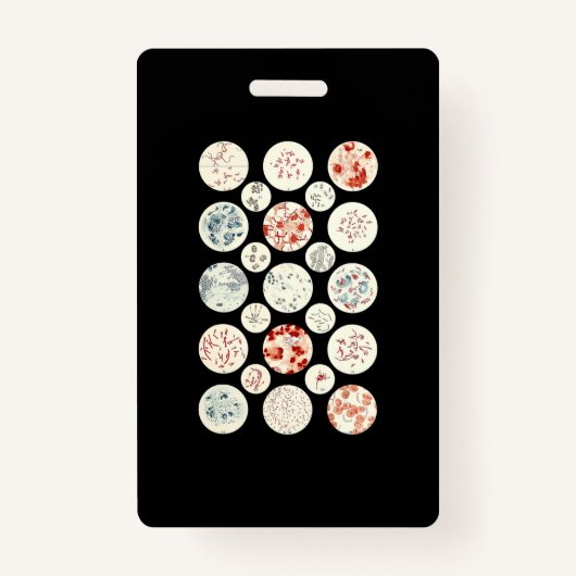 Bakterien aus der Mikrobiologie winzig Ausweis (Vorderseite)