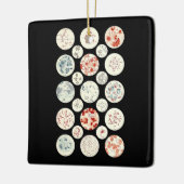 Bakterien aus der Mikrobiologie winzig Keramikornament (Links)