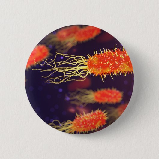 Bakterien-Flagella Button (Vorderseite)