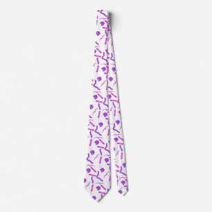 Bakterien im Mikroskop Krawatte