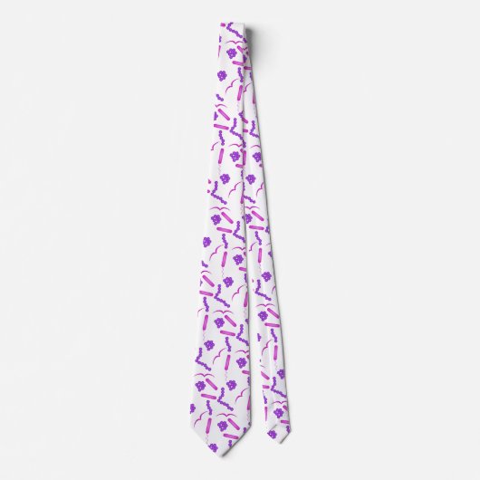 Bakterien im Mikroskop Krawatte (Vorderseite)