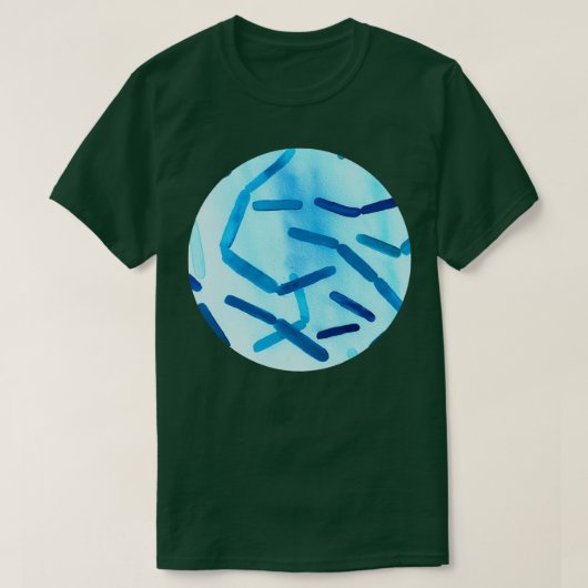 Bakterien in blau T-Shirt (Design vorne)