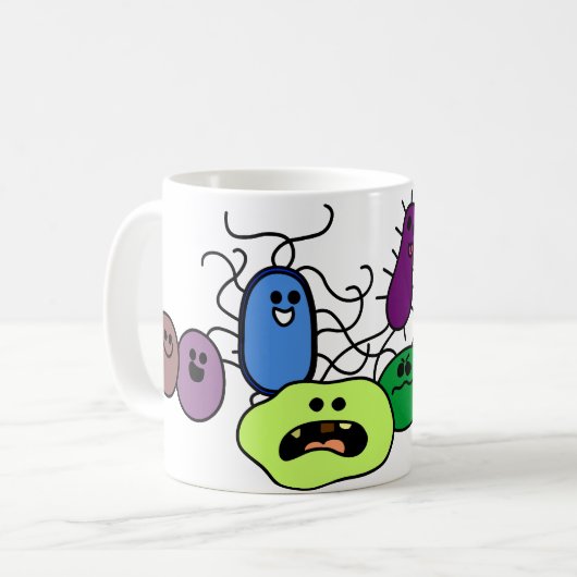 Bakterien Kaffeetasse (Vorderseite Links)