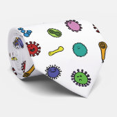 Bakterien, Keime und Virusmuster Krawatte (Gerollt)