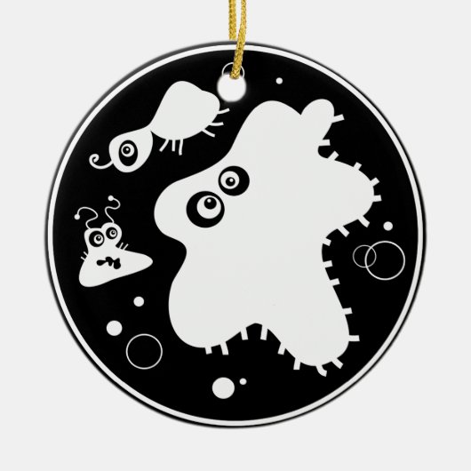 Bakterien Keramik Ornament (Vorne)