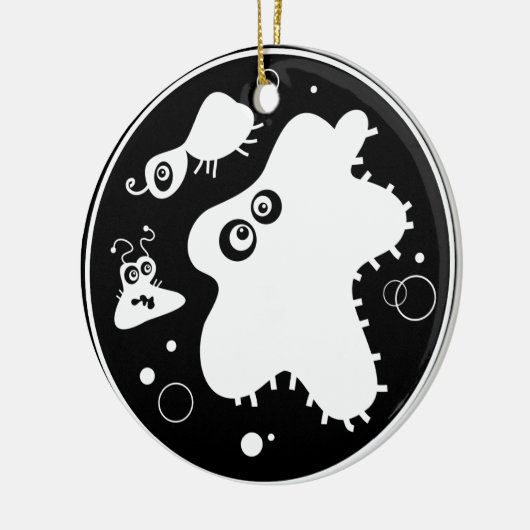 Bakterien Keramik Ornament (Links)