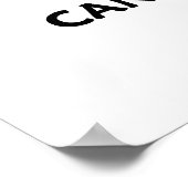 Bakterien können mit einigen von ihnen nicht leben poster (Ecke)