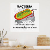 Bakterien können mit einigen von ihnen nicht leben poster (Küche)