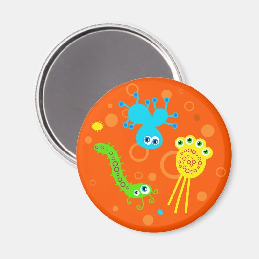 Bakterien Magnet (Vorderseite/Rückseite)