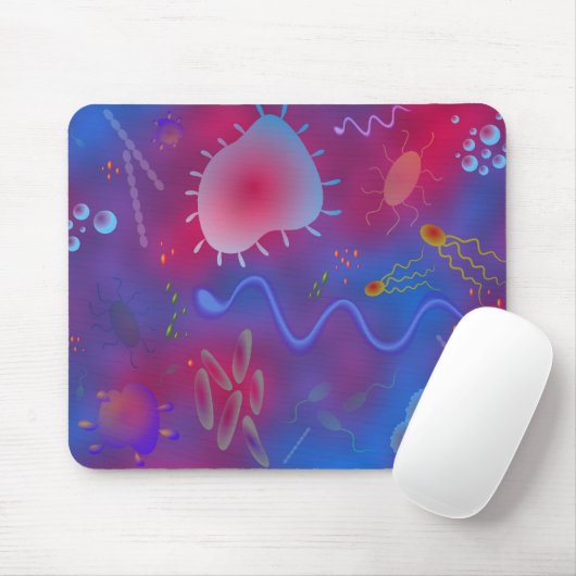 Bakterien Mousepad (Mit Mouse)