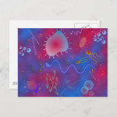 Bakterien Postkarte (Vorne/Hinten)