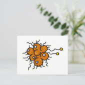 Bakterien Postkarte (Stehend Vorderseite)