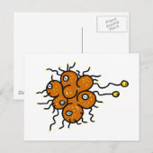 Bakterien Postkarte (Vorne/Hinten)