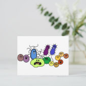 Bakterien Postkarte (Stehend Vorderseite)