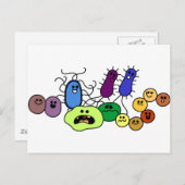 Bakterien Postkarte (Vorne/Hinten)