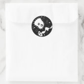 Bakterien Runder Aufkleber (Tasche)