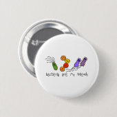 Bakterien sind meine Freunde Button (Vorne & Hinten)
