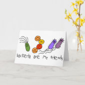 Bakterien sind meine Freunde Karte (Gelbe Blume)
