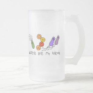 Bakterien sind meine Freunde Mattglas Bierglas