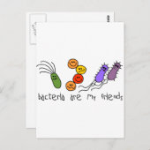 Bakterien sind meine Freunde Postkarte (Vorne/Hinten)