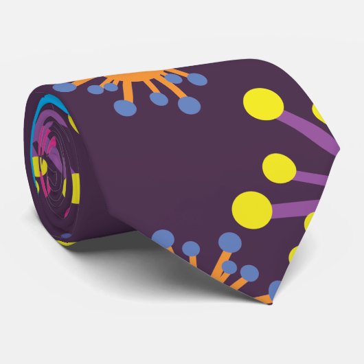 Bakterien-Sporen Krawatte (Gerollt)