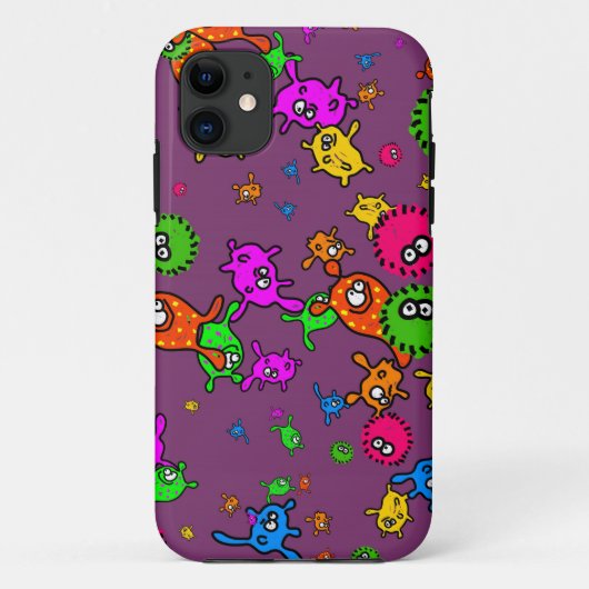 Bakterien-Tapete Case-Mate iPhone Hülle (Rückseite)
