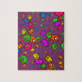 Bakterien-Tapete Puzzle (Vertikal)