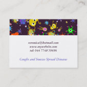 Bakterien-Tapete Visitenkarte (Rückseite)