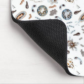 Bakterien u. Virus-Muster Mousepad (Ecke)