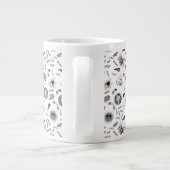 Bakterien- und Virusmuster Jumbo-Tasse (Rückseite)