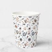 Bakterien- und Virusmuster Pappbecher (Rechts)