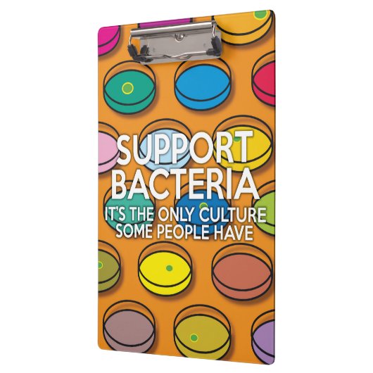 BAKTERIEN UNTERSTÜTZEN KLEMMBRETT (Links)