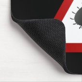 Bakterien-Warnzeichen Mousepad (Ecke)