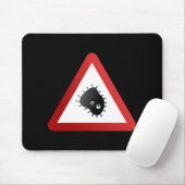 Bakterien-Warnzeichen Mousepad (Mit Mouse)