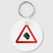 Bakterien-Warnzeichen Schlüsselanhänger (Vorderseite)