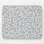 Bakterien zeichnend Schwarz-Weiß-Muster Mousepad (Vorne)