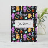 Bakterienarten Einladung (Stehend Vorderseite)