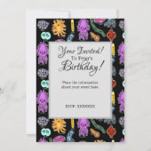 Bakterienarten Einladung (Rückseite)