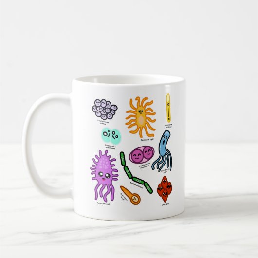 Bakterienarten Kaffeetasse (Links)