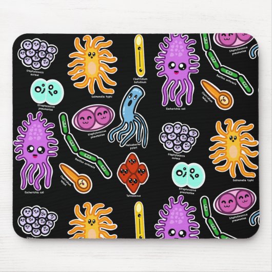 Bakterienarten Mousepad (Vorne)