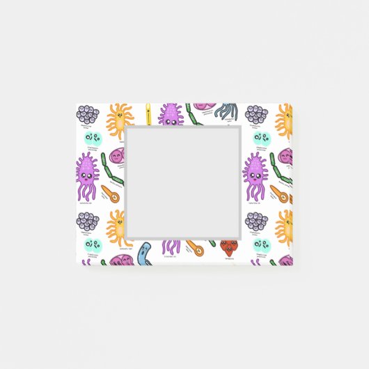 Bakterienarten Post-it Klebezettel (Vorderseite)