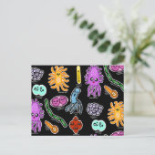 Bakterienarten Postkarte (Stehend Vorderseite)