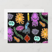 Bakterienarten Postkarte (Vorne/Hinten)