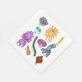 Bakterienarten Serviette (Ecke)