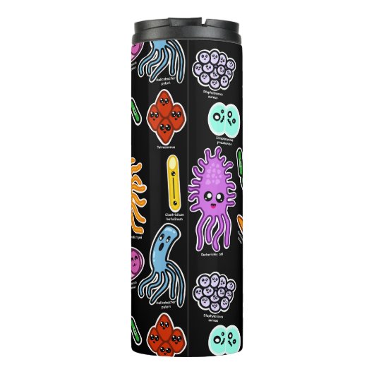 Bakterienarten Thermosbecher (Rückseite)