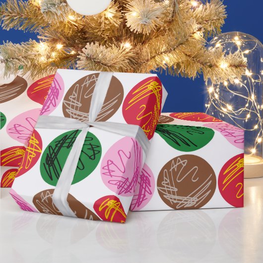 Bakterienkulturplatten Geschenkpapier (Feiertage)