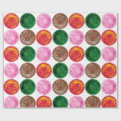 Bakterienkulturplatten Geschenkpapier (Flach)