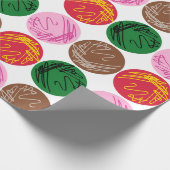 Bakterienkulturplatten Geschenkpapier (Ecke)